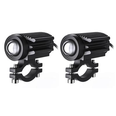 Motorcycle LED Driving Fog Lights 60W White and Amber LED Pods Projector Lights Spotlight