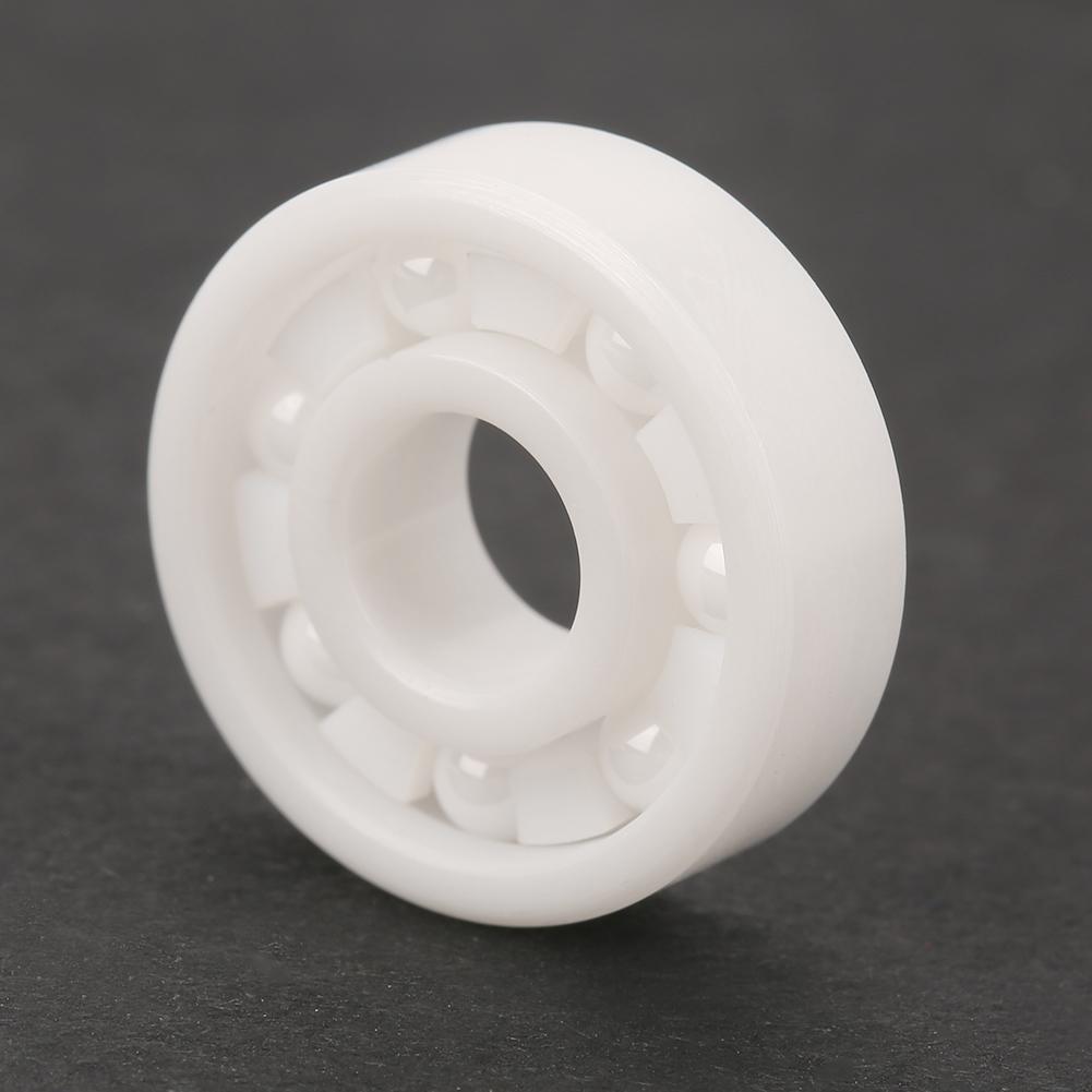 8pcs White Color ZrO2 Full Ceramic Miniature 608 Ball Bearing 8x22x7mm