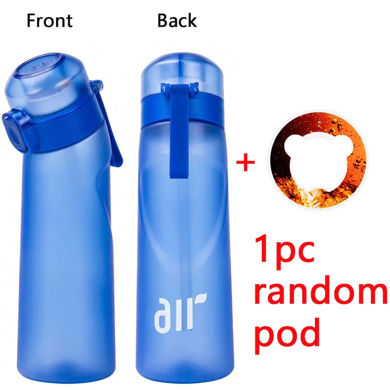 1 Stück Luftaromatisiertes Wasserflasche Mit 1 Stück Zufälligem Geschmacks-Pod Sportliche Duftende Wasserflasche 0 Zucker Aromen Ring Outdoor Wasserbecher