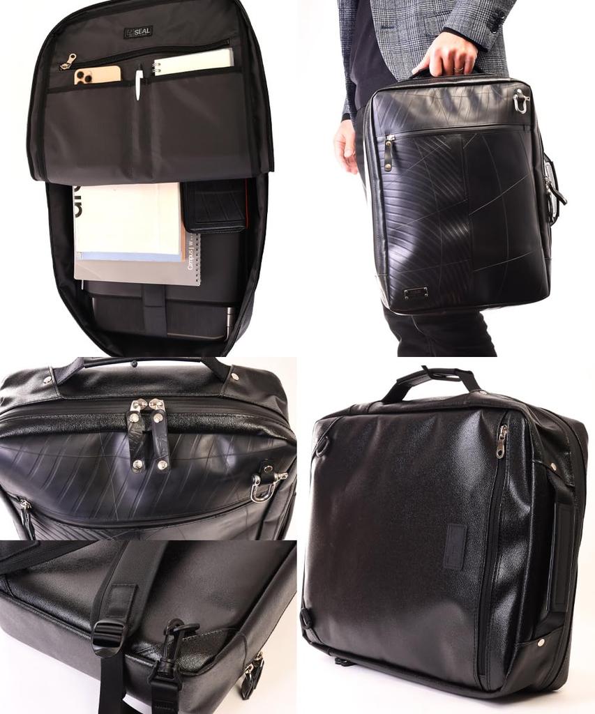 Morino Canvas x SEAL Waterproof 2WAY Business Backpack Rucksack Rucksack Backpack Slim 2way 15 inch PC Laptop Back Multifunctional Waterproof Water