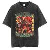Anime Demon Slayer Rengoku Kyoujurou Graphic Printed Tshirt Men Women Manga T-shirts Washed Cotton Tee Harajuku Male T Shirt