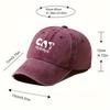 Fishing Hat Cat Print Baseball Cap Outdoor Travel Hiking Hat Fashion Washed Cowboy Hat