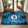 Chelsea FC Design Crystal Velvet Rug Soft Decorative Mat for Bedroom Entrance