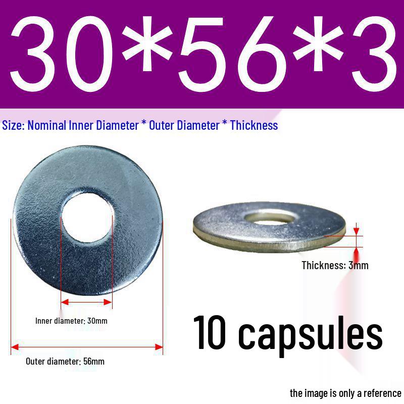 Galvanized Oversized Metal Washers M3-M60