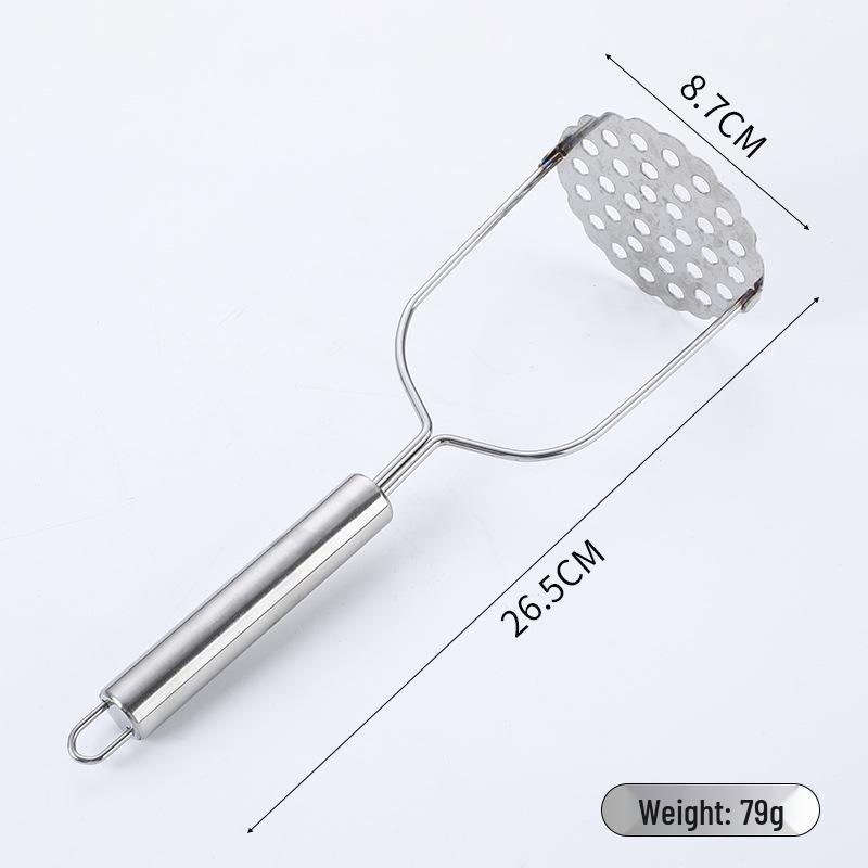 Gadget Multifuncional de Aço Inoxidável para Amassar Batatas e Comida de Bebê
