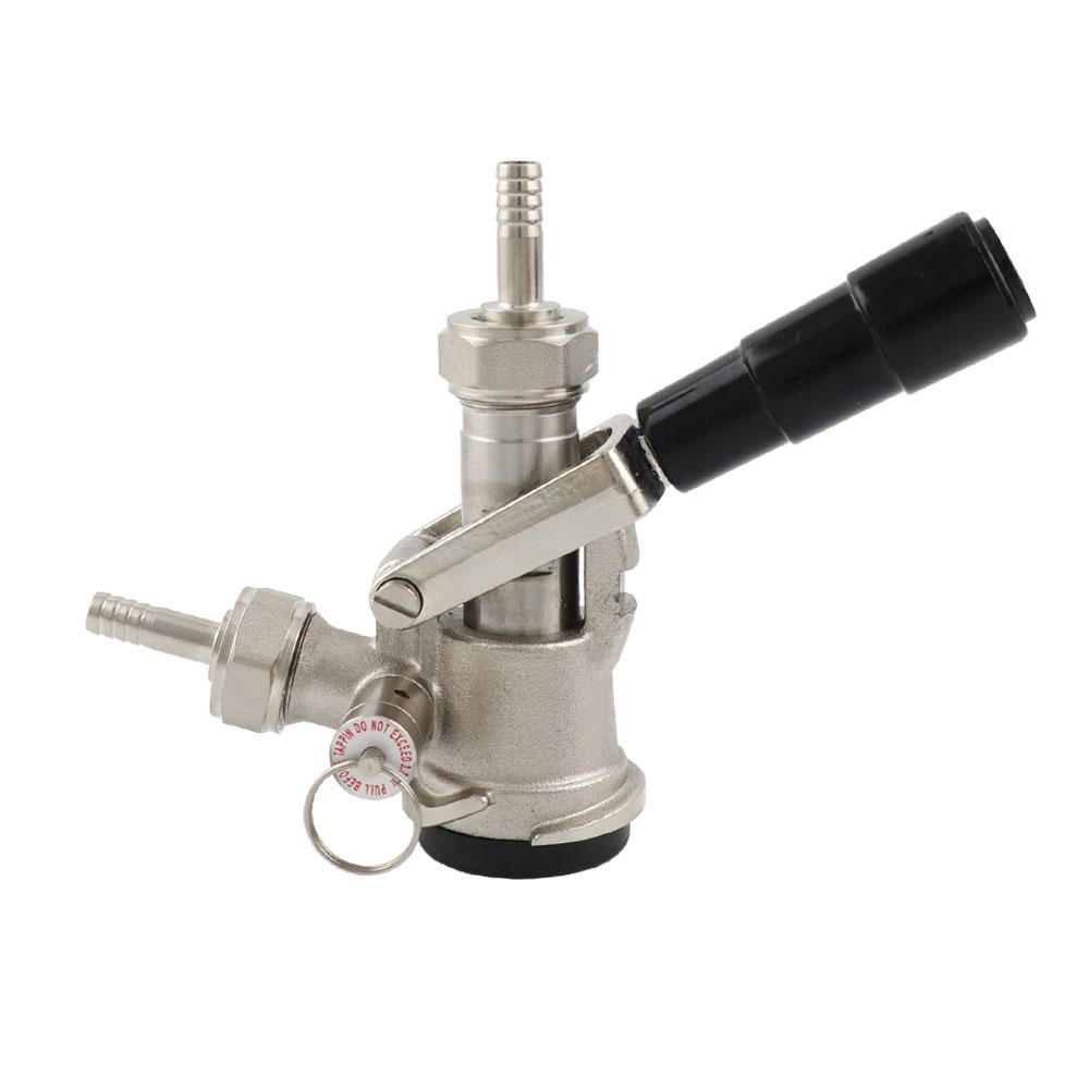 A D G S Type Keg Coupler Sankey Tap with Stainless Steel Probe Pressure Valve Home Brew Kegerator Beer Keg Dispenser
