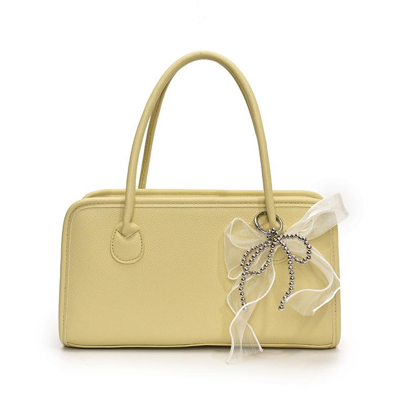 

New Underarm Tote Bag Women s Simple Fashion Casual Bag Premium Handbag Niche Shoulder Handbag жёлтый