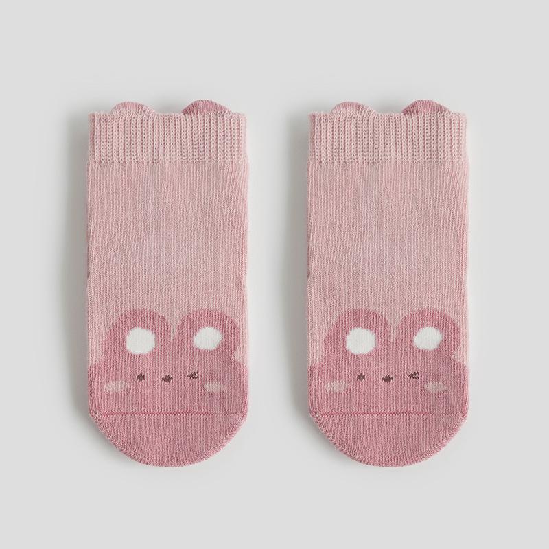 Cartoon Cotton Non-Slip Mid-Calf Baby Socks - Spring/Autumn