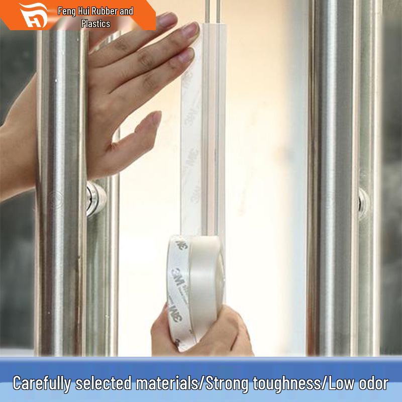 Self-Adhesive Anti-Theft Roller Shutter Garage Door Seal - Wind & Dust Proof Rubber Strip