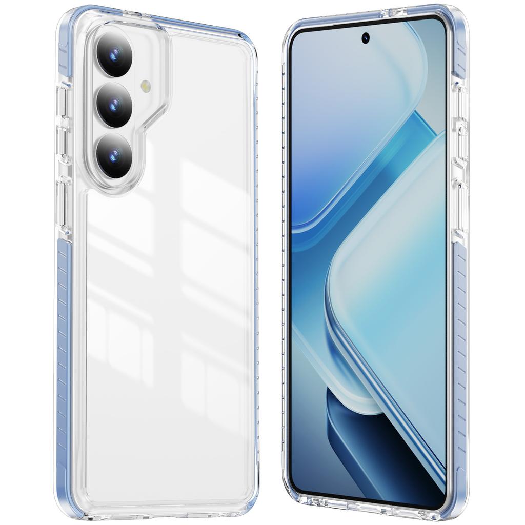 Anti Yellowing Clear Case With 3D Color Strip Airbag Shockproof Raised Lens Protection For Samsung Galaxy S26 S25 S24 S23 Series