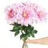 6 Pcs 60cm Faux Flowers Silk Dahlia Flowers Dahlia Artificial Flowers Fake Flowers for Wedding Party Home Indoor Outdoor Decorations