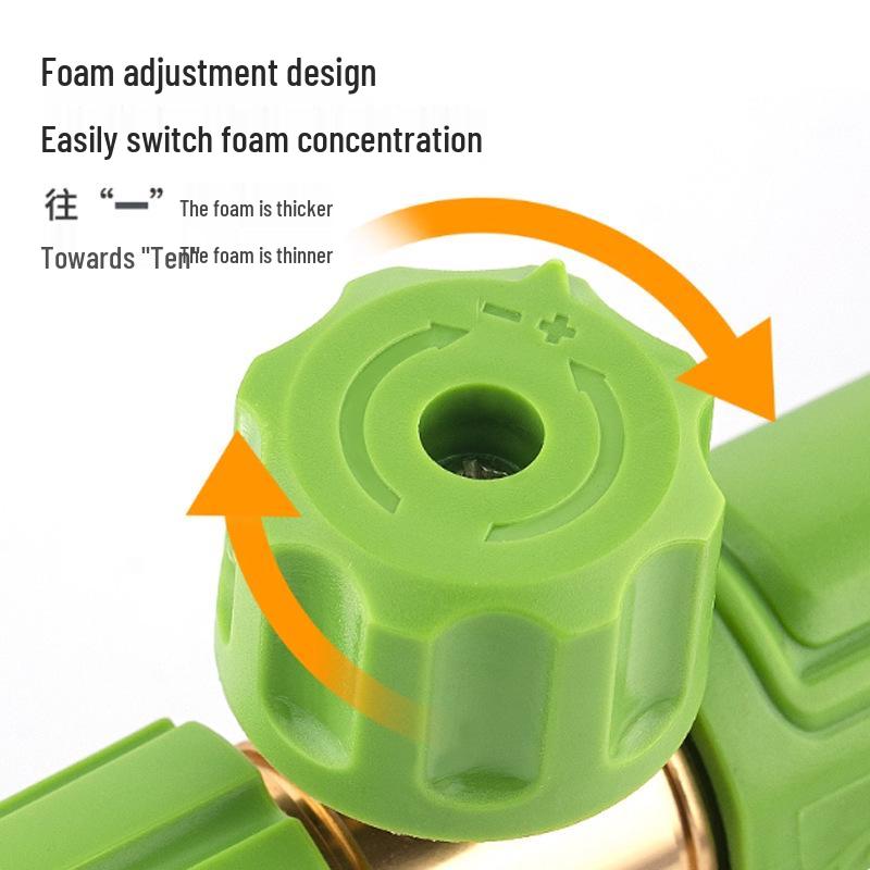 Transparent 1L High Pressure Snow Foam Spray Pot for Car Wash - 1/4 Quick Connect