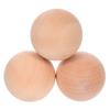 10Pcs Natural Wooden Craft Balls Unfinished Solid Wood Smooth Round Ball for Handmade DIY Decoration Wood Ball