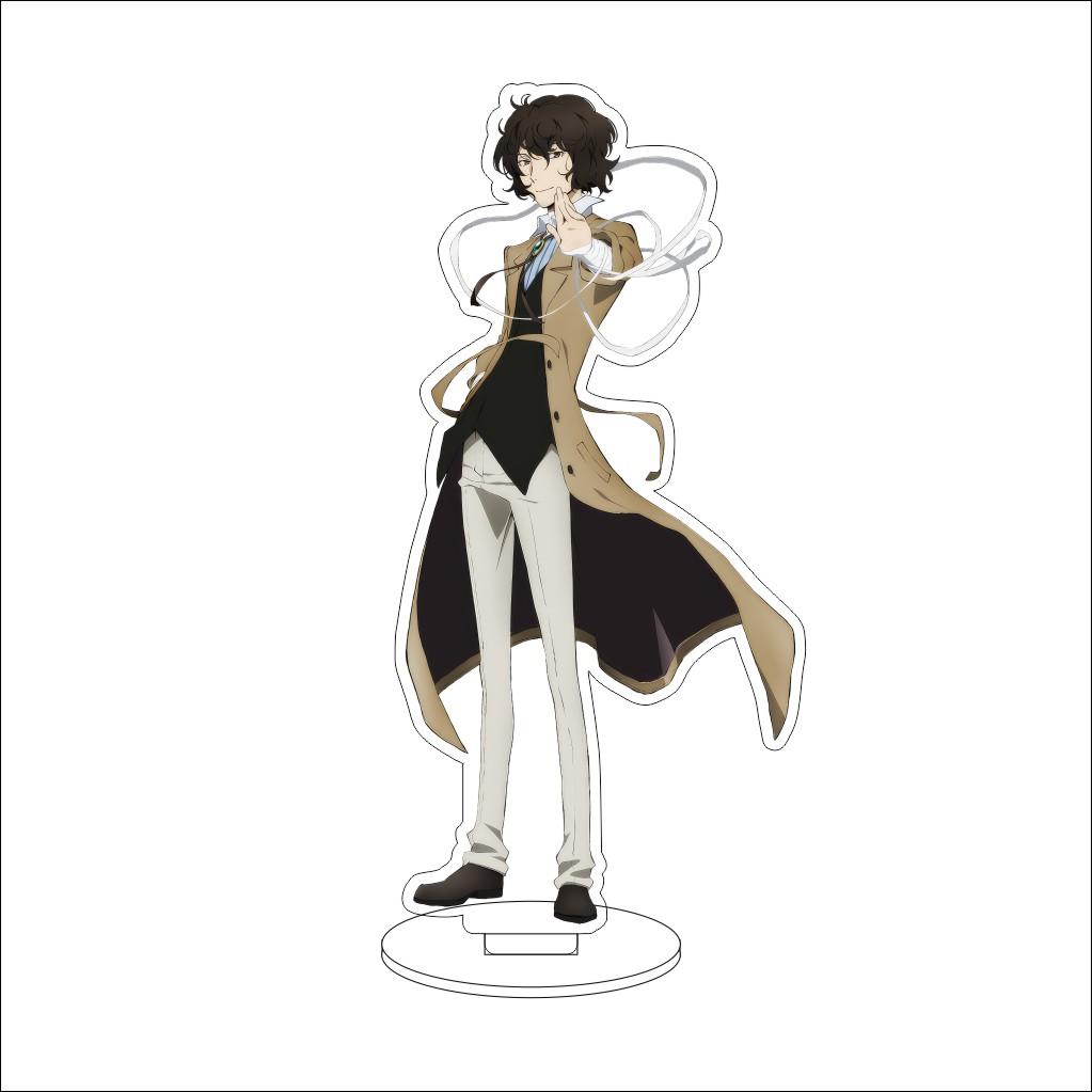 16CM Anime Cosplay Acrylic Stand Ornaments Edogawa Rampo Kunikida Doppo Dazai Osamu Figure Stand Halloween Christmas Gifts