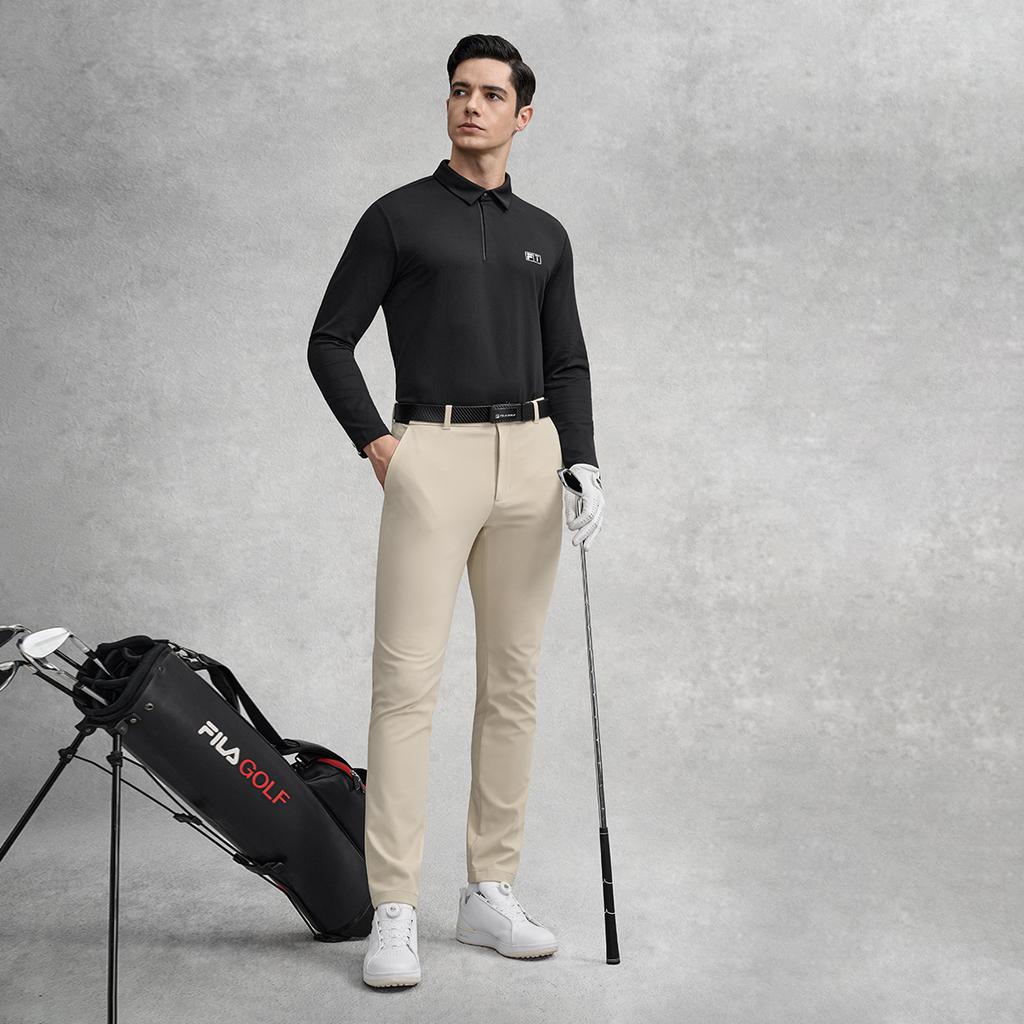Men's Shirt FILA Golf Polo Shirt Men's Pitch Black