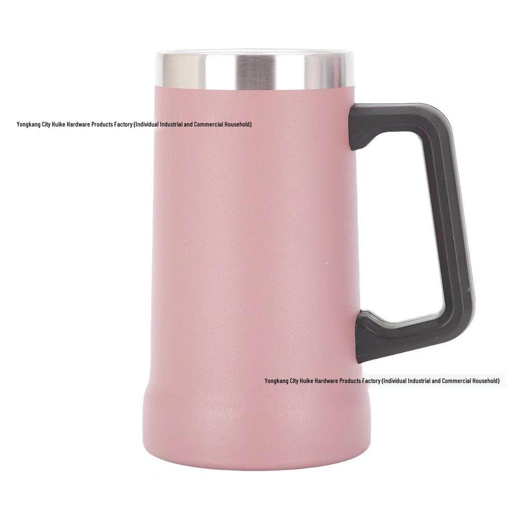 304 Stainless Steel 23oz Vacuum Insulated Beer Mug with Handle