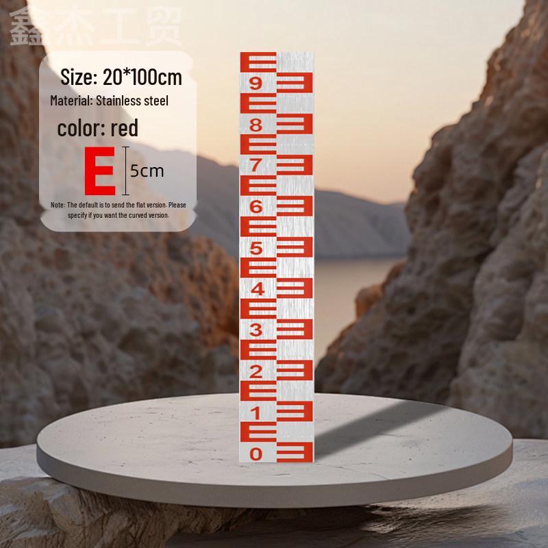 Stainless Steel & Aluminum Water Depth Measuring Ruler