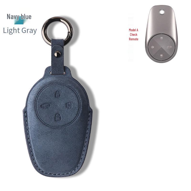 NIO ET5/ET7/ES6/ES8/EC6 Hochwertiges Wildleder Schlüsseletui - Unisex Auto Schutzschale Hülle
