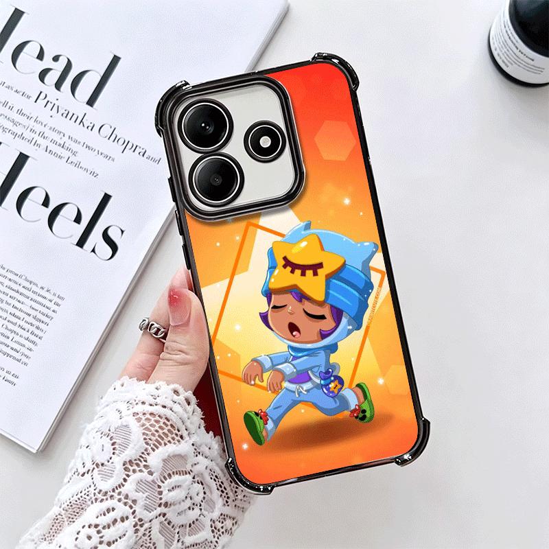 Cartoon Game Stars Soft Phone Case For Xiaomi Redmi Note 14 15 Pro Plus 13 12 11S 11T 5G 10 9S 9 Plating Anti-Fall Fundas