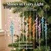 Decorative Hanging Lanyards Included 12Pcs Colorful Spiral Icicle Ornaments, Acrylic Twisted Ice Bar Decor for Christmas Tree, Easy Storage