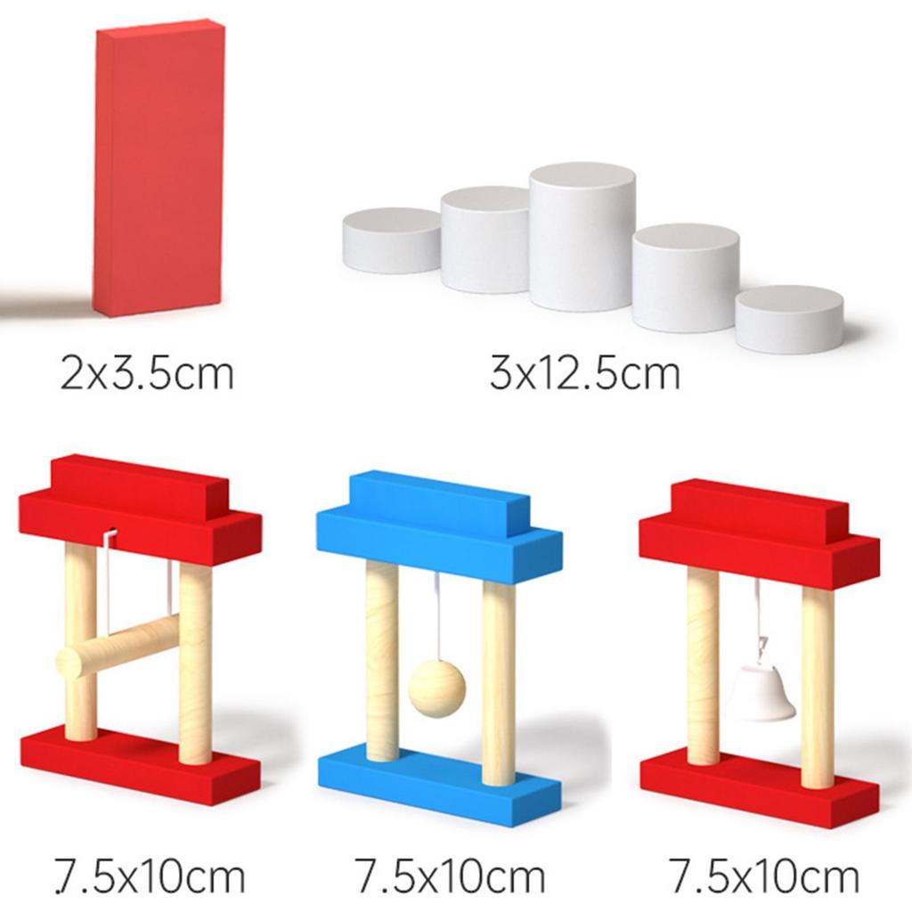 Domino Toy Set Educational Building and Stacking for Boys Girls Children 1200 pieces