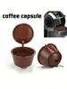 1/2/3/5pcs Reusable Coffee Capsule Filter Cup Dispenser For Nescafe Dolce Gusto Refillable Coffee Capsules Pod Compatible Kit