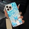 Blue Butterfly Ocean Wave  Phone Case For iPhone 17,16,15,14,13,12,11 Plus,Pro Max,XS,white Silver Phone Case
