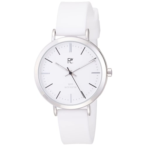 

WP Wieck Fieldwork Analog Watch, Waterproof, Silicone Strap, DT167-1, Women s, White