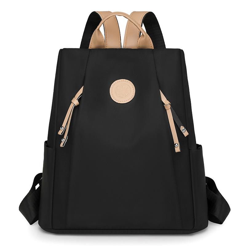 Versatile Anti-theft Commuter Women's Bag Large Capacity Nylon Simple Backpack Water-repellent Casual College Student Schoolbag