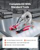Steel Banding Strapping Kit, Heavy Duty Banding Sealer Tool with 60 M Binding Straps, 200 Metal Clasps, Manual Pallet Packaging Strapping Kit for