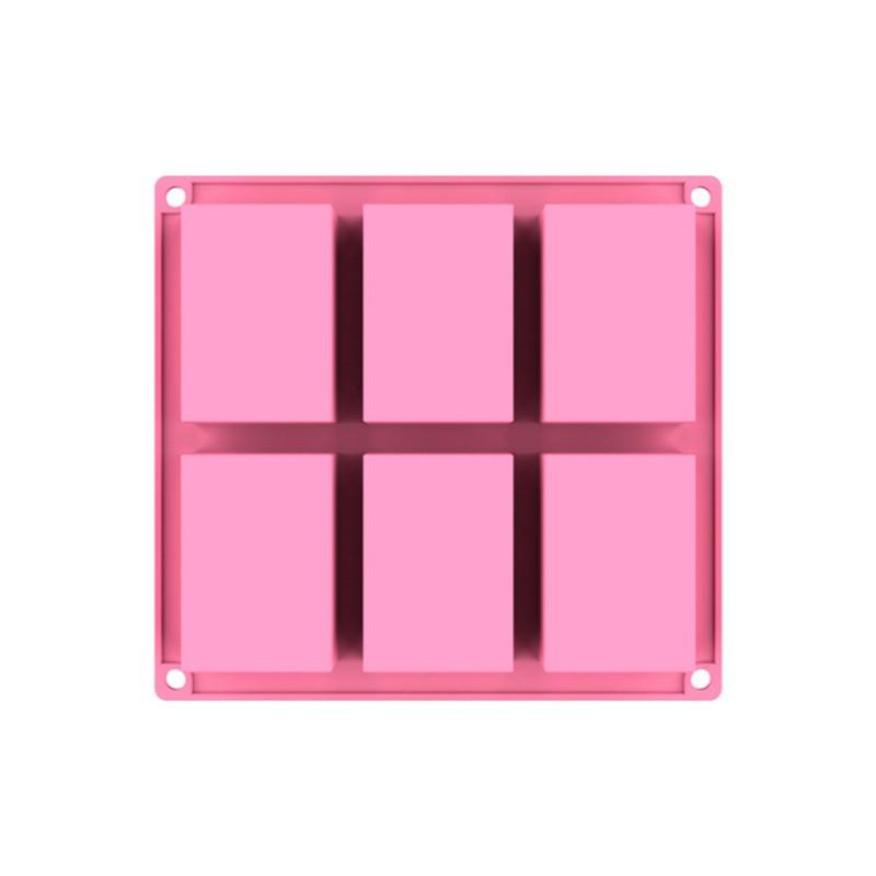 6-Cavity 12-Cavity Square Silicone Mold Baking Soap Making Chocolate Candy Cookie Crafting