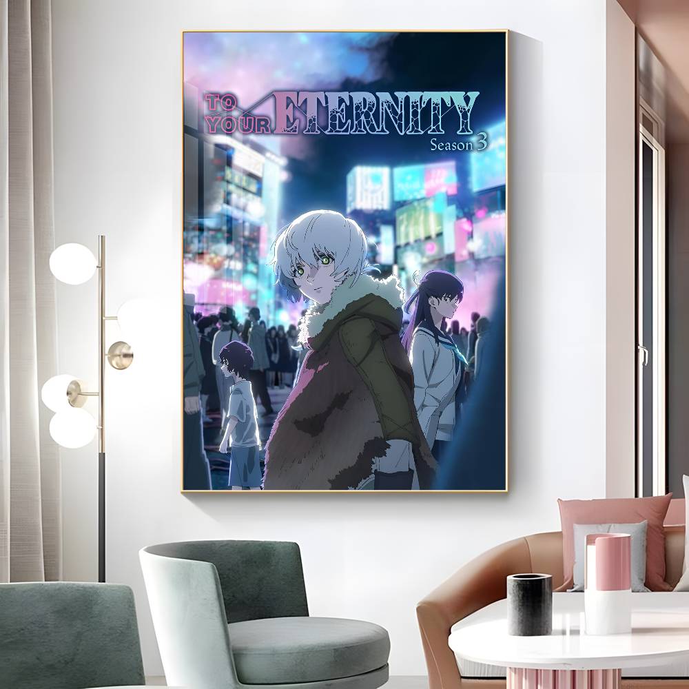 1pc To Your Eternity Anime Poster Sticker Print Waterproof Wall Art For Living Room Bedroom Home Decor