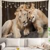Tapestry Shrahala Golden Wall Lion