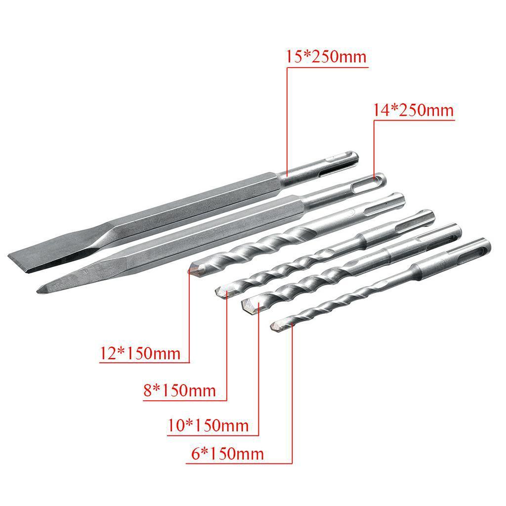 33000BPM Multifunction Electric Hammer Impact Power Drill Tool Kits Electric Rotary Hammer 220V Powerful Hammer 2000W