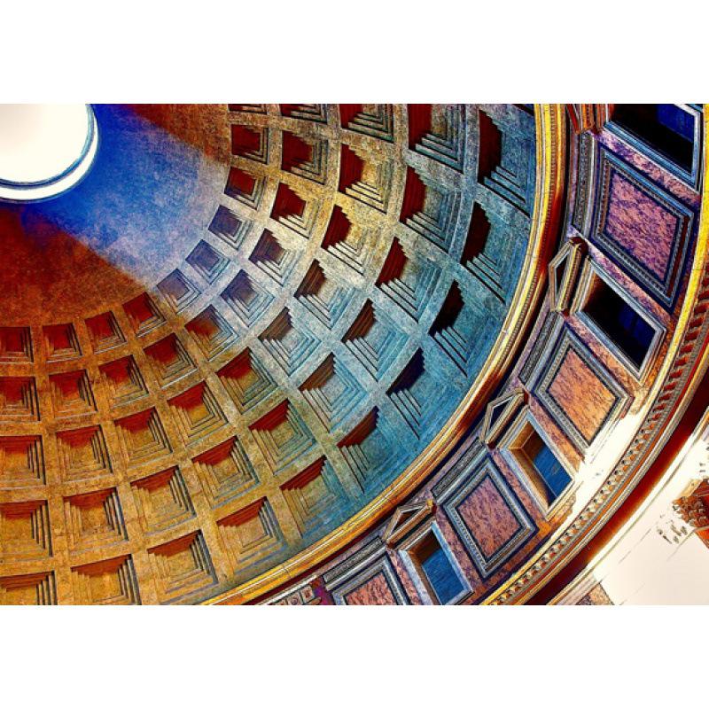 Framed Italian Rome Scenery Kraft Poster for Wall Decor White card paper (non-adhesive) 30*42 cm