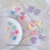 Shiny Leather Butterfly Heart Headband for DIY Hair Accessories and Gifts