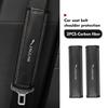 Leather Car Seat Belt Shoulder Protector Seat Belt Cover For Jaguar XK S-Type F-Type X-Type F-Pace I-Pace E-Pace XFR XKR P4