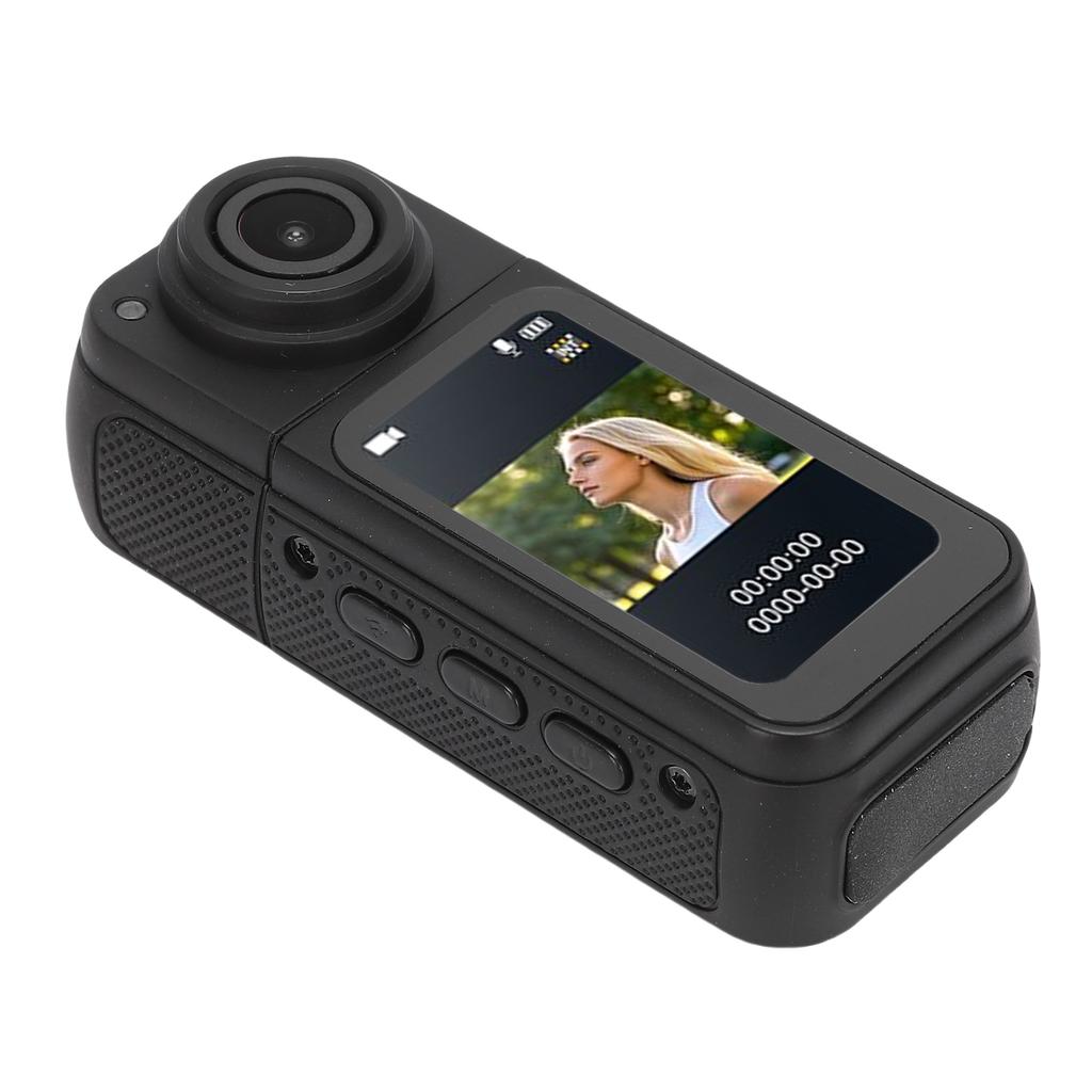 Wearable Camera 2.7K 12MP 170 Degree Angle 1.47 Inch Color Screen Magnetic Body Worn Cam for Work Travel Walking