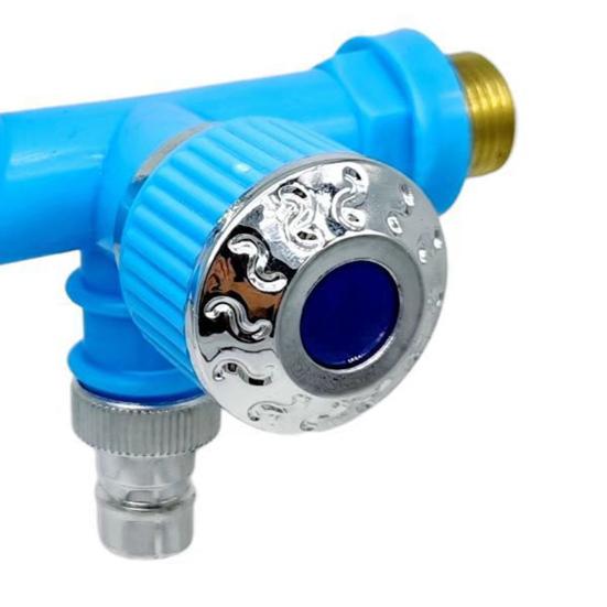 Wasserhahnanschluss Verschleißfest Eins Ein und Zwei Aus Einfach zu installierender, robuster, auswechselbarer Küchen- und Badezimmer-Doppelhahn für die Waschmaschine