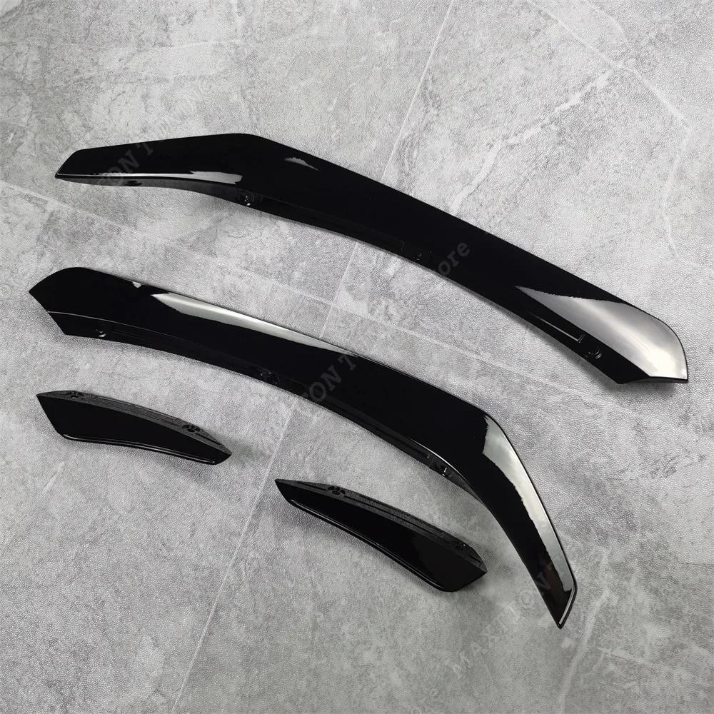 DAR4 For Mercedes Benz CLA C117 X117 CLA200 220 250 CLA45 AMG 2016-2019 Front Bumper Lip Splitter Fog Lamp Trim Grille Air Blade ABS