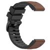 22/26mm Leather+Silicone Strap for Garmin Fenix 8 47mm 51mm 7 7X 6 6X 5 5X Plus Enduro 3 Tactix 9 Forerunner 965 955 970 Band