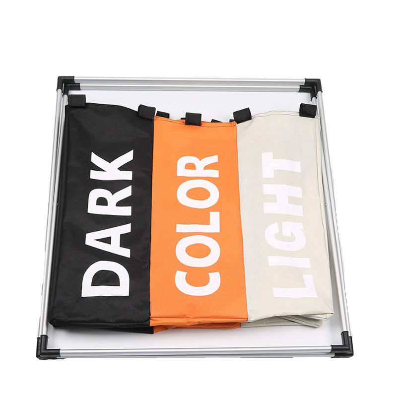 Shushi Foldable Oxford Cloth Laundry Basket with Aluminum Frame