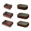 Jewelry Storage Box with Buckle And Flip-Top Lid Case Wood Retro Design Dustproof Organizer for Small Sundries