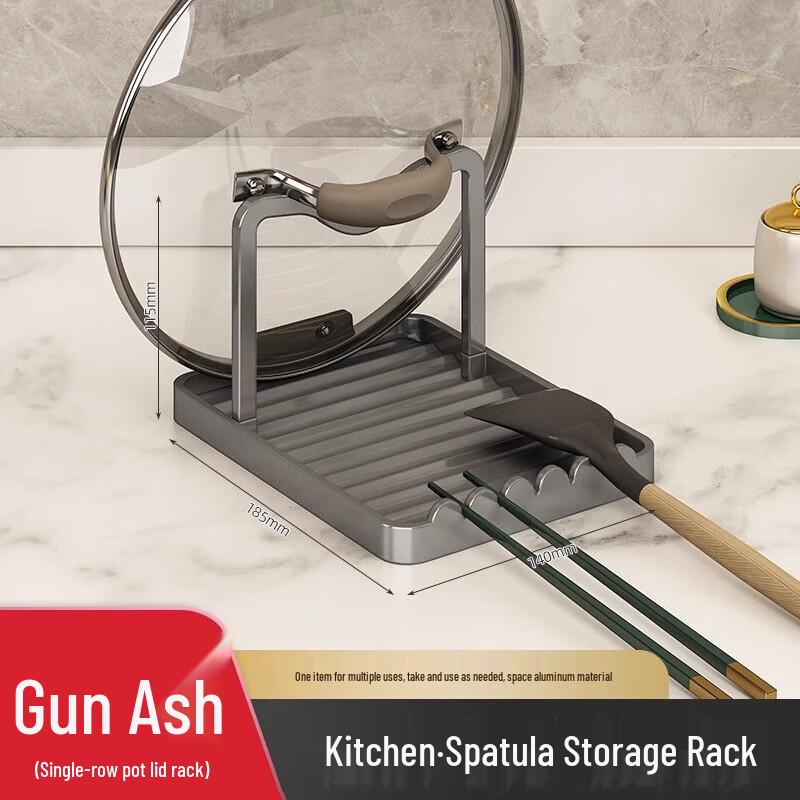 Multi-functional No-Drill Kitchen Storage Rack for Pot Lids and Chopping Boards