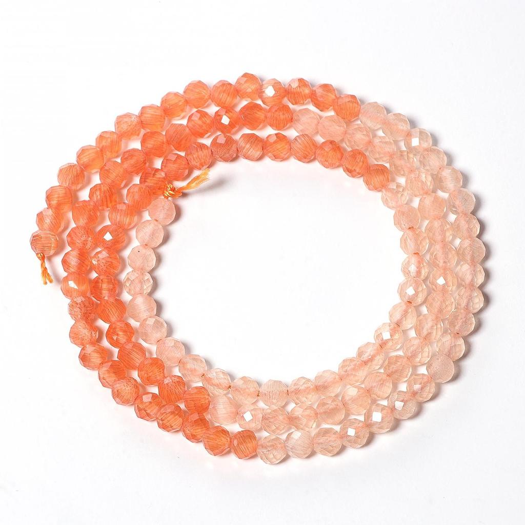 Perles rondes en pierre de cristal œil de chat, 1 brin de 2mm 3mm, dégradé à facettes, pour la fabrication de bijoux, artisanat fait à la main(Taille:2 mm environ 190 pièces 3 mm environ 124 pièces)