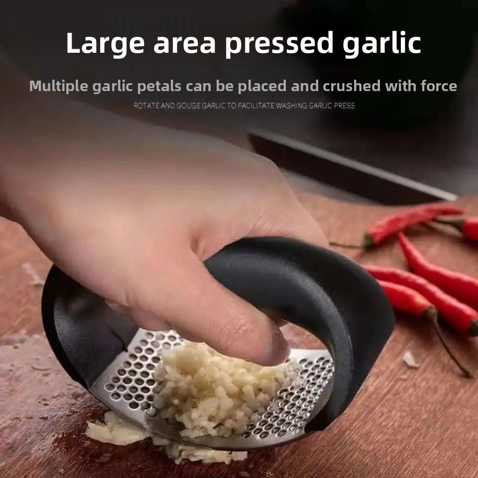 Manual Stainless Steel Garlic Press Shoot Minced Garlic Garlic Mashed Garlic Tools Ring Garlic Press Kitchen Tools