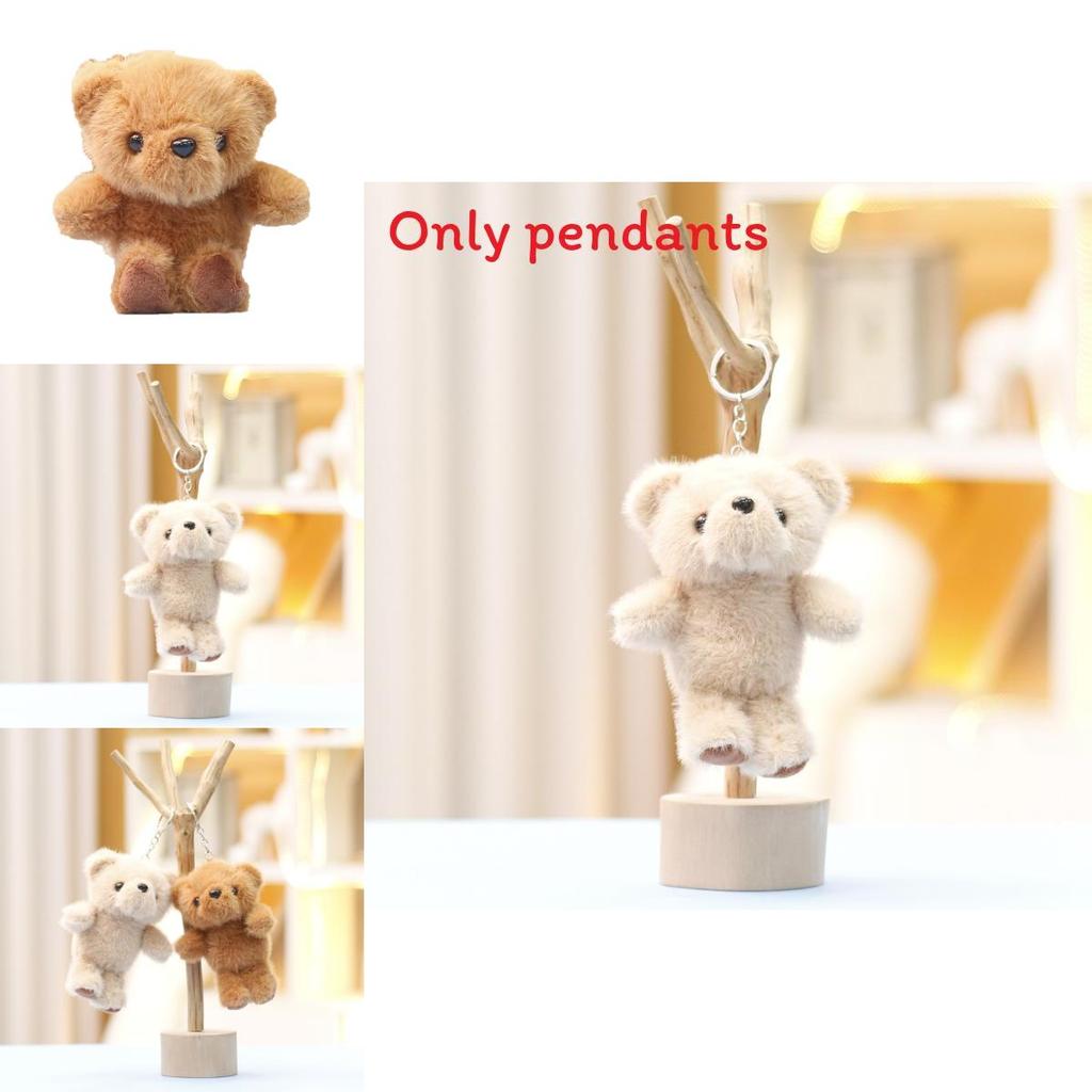 Plush Bear Keychain With Super Soft Short Plush For Girls Gift And Bag Decor