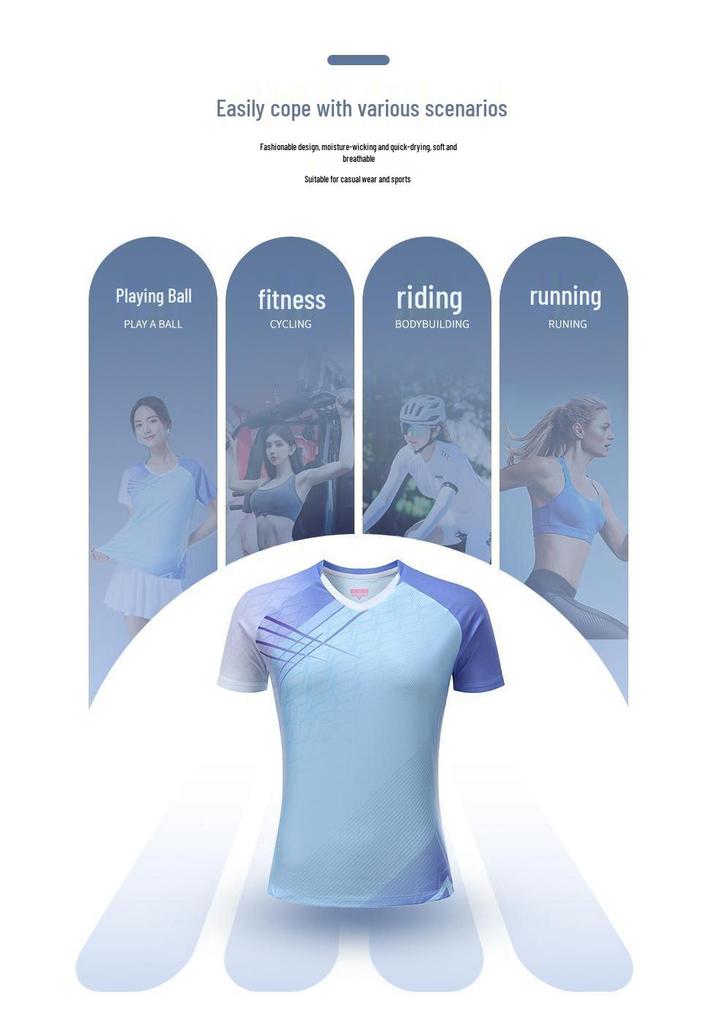 Premium Unisex Quick-Dry Badminton and Volleyball Team Suit with Custom Printing