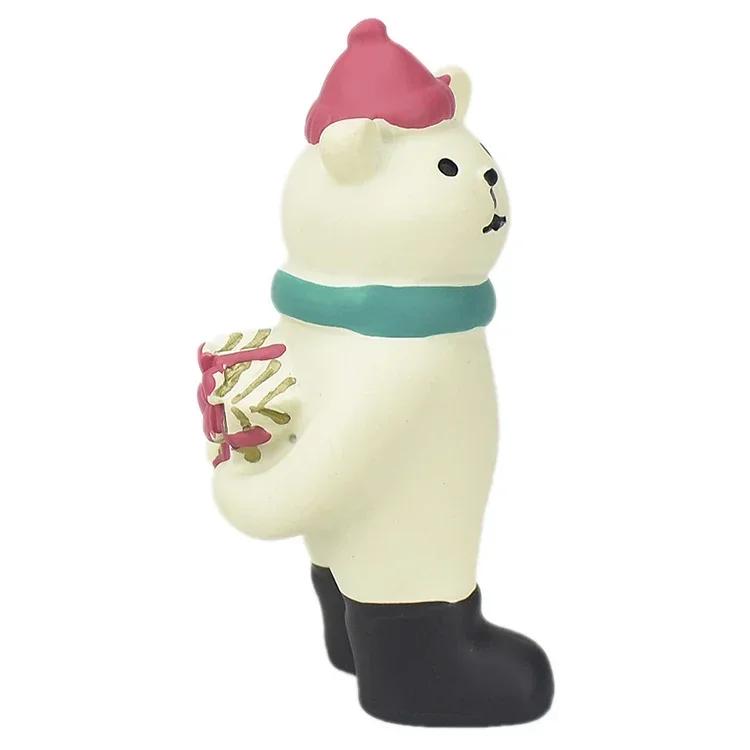 1pc Scene Decoration Christmas Series Bookshelf Decorationt Collectible Home Decoration Garden Resin Craft Toy Bonsai Ornaments