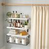 Floating Shelf Set With Easy Installation For Wall Mounting In Bathroom Or Bedroom Displaying Wood Designs